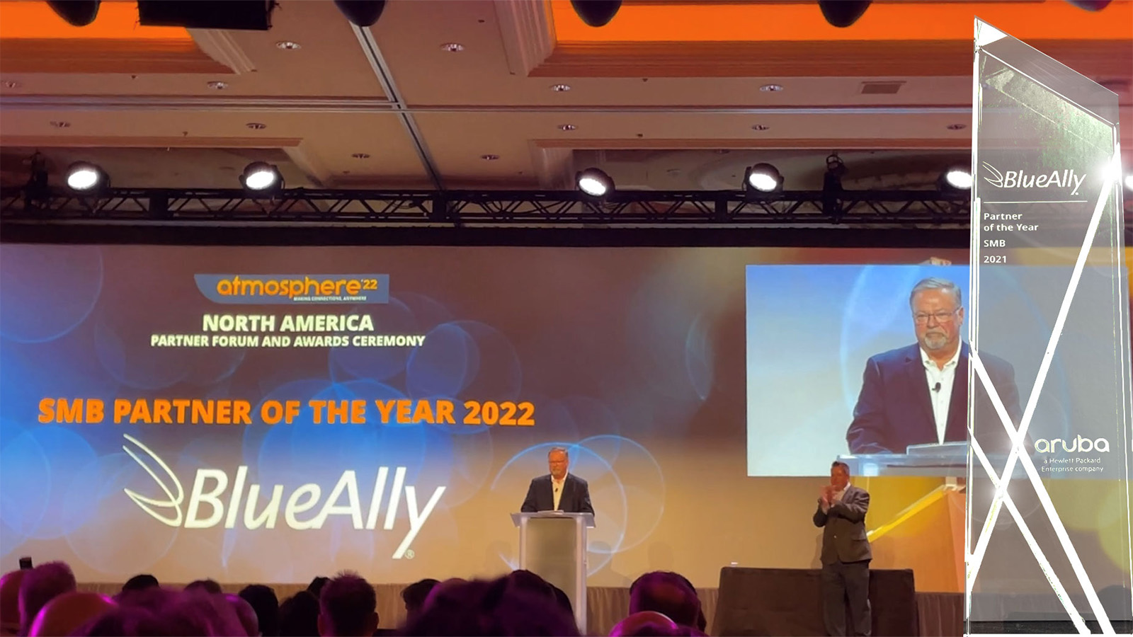 BlueAlly Receives 2022 SMB Partner of the Year Award from Aruba